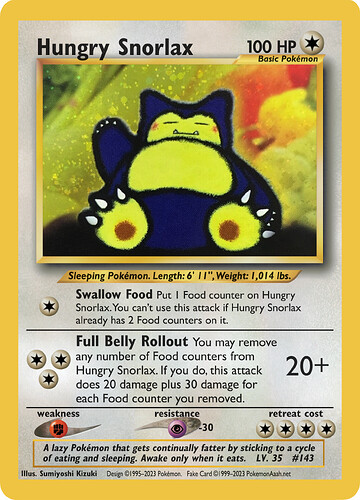 011 - Hungry Snorlax (og)